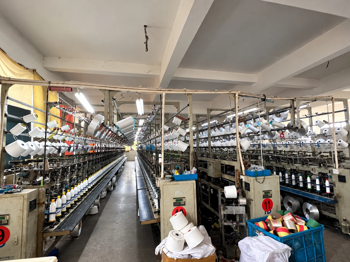 Taller de producción de hilo.